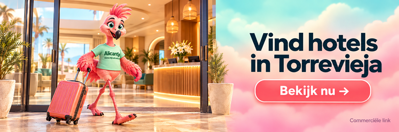 Booking.com linkblok voor hotels en accommodaties in Torrevieja