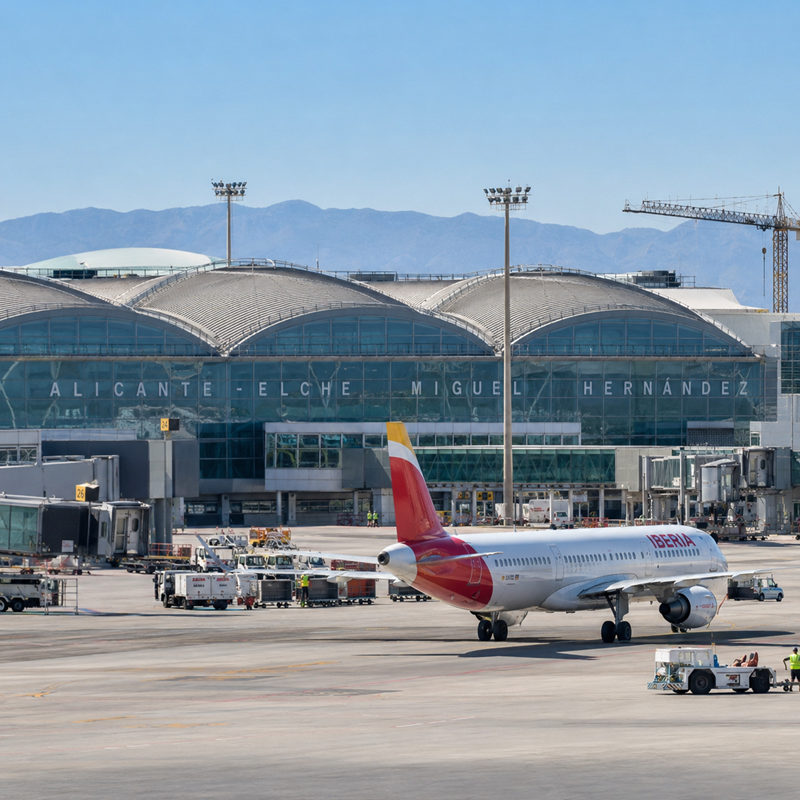 Alicante Airport bij nieuws over investeringen in de luchthaven