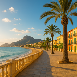 Kind speelt gitaar bij Spaanse dansschool