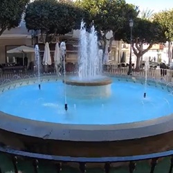 Uitzicht op dorpscentrum van Dolores