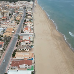 Zicht op het centrum van Guardamar
