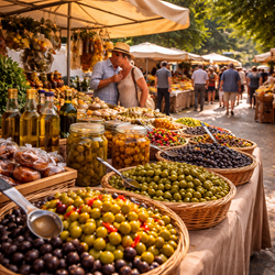 Kleine markt in Lorcha aan Carrer Les Escoles