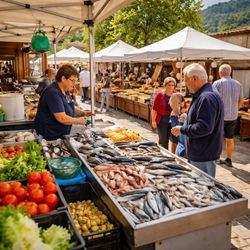 Kleine markt in L'Alqueria d'Asnar in El Comtat
