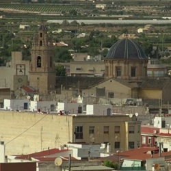 Landschap van Aspe in Vinalopó Medio