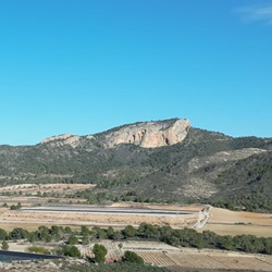 Uitzicht over het natuurgebied bij Monóvar