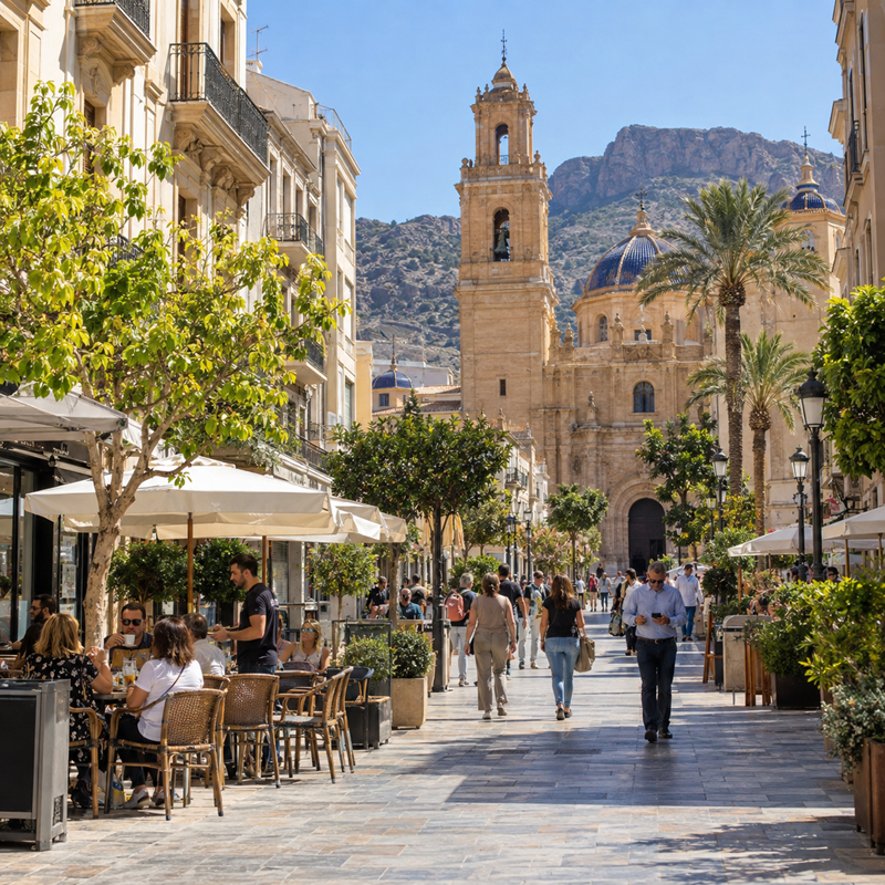 Werken in Novelda in het binnenland van Alicante