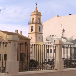 Historisch centrum van Pinoso Uitzicht op historische gebouwen in Pinoso