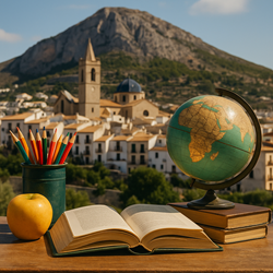 School in Benissa tussen bergen en zee