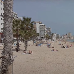 Playa de la Fossa strand in Calp