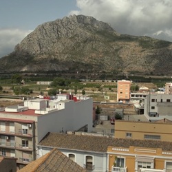 Uitzicht over El Verger vanaf de boomgaarden