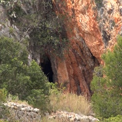 Zonlicht op het landschap van Gata