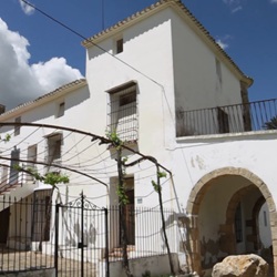 Uitzicht over Pedreguer vanaf een heuvel