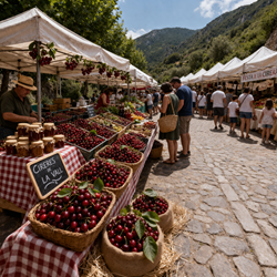 Markt en kersenfeest in Vall de Gallinera in de Marina Alta