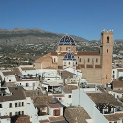 Historische straat in Altea Straat in historisch Altea