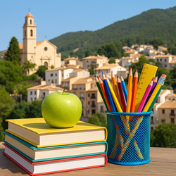 School in La Nucía met uitzicht op bergen