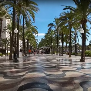 Uitzicht op zee bij Alicante