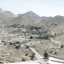 Uitzicht op natuur rond Busot