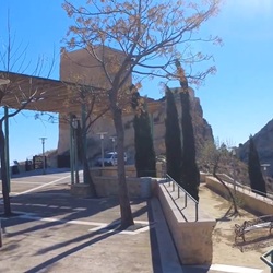 Straat met trappen in Jijona