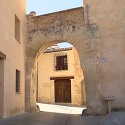 Uitzicht op het kasteel van Biar