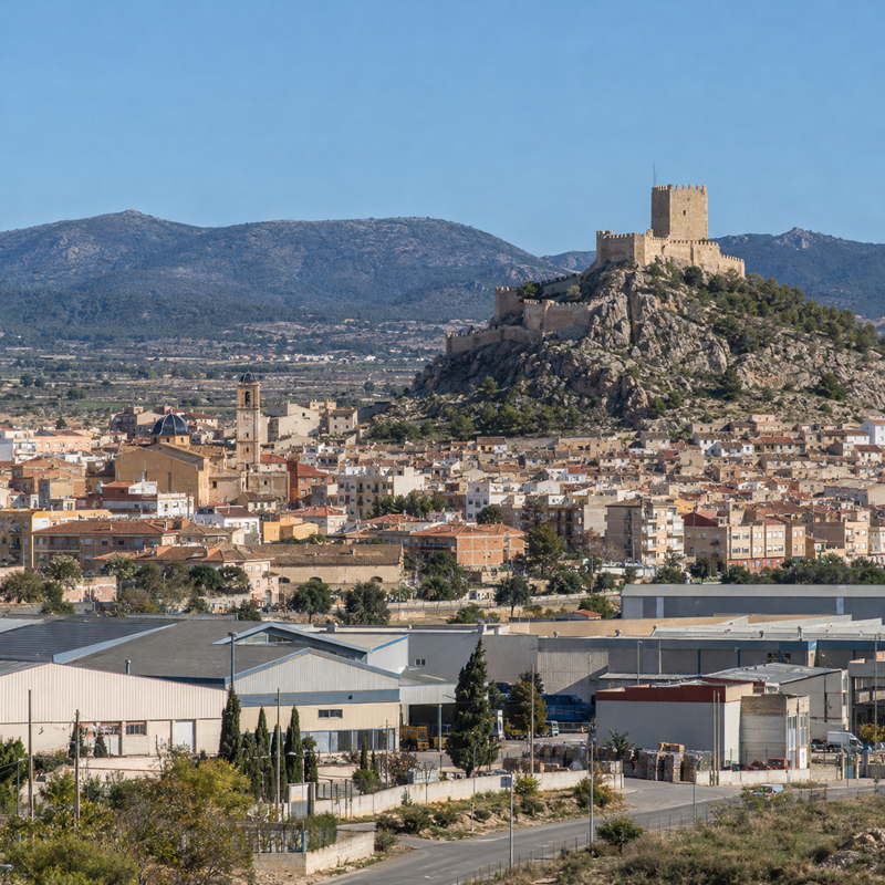 Werken in Sax en de industriële regio van de Vinalopó