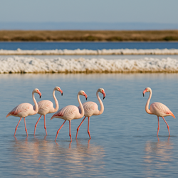 Zoutpannen van Santa Pola met onderzoek