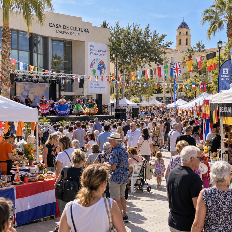 Casa de Cultura in l'Alfàs del Pi, locatie van de internationale feestdag Día Internacional
