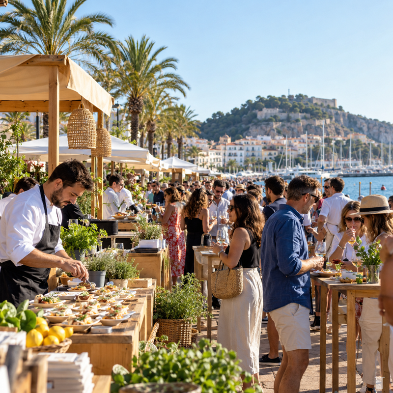 D*na Festival Gastronòmic aan de Marineta Cassiana in Dénia