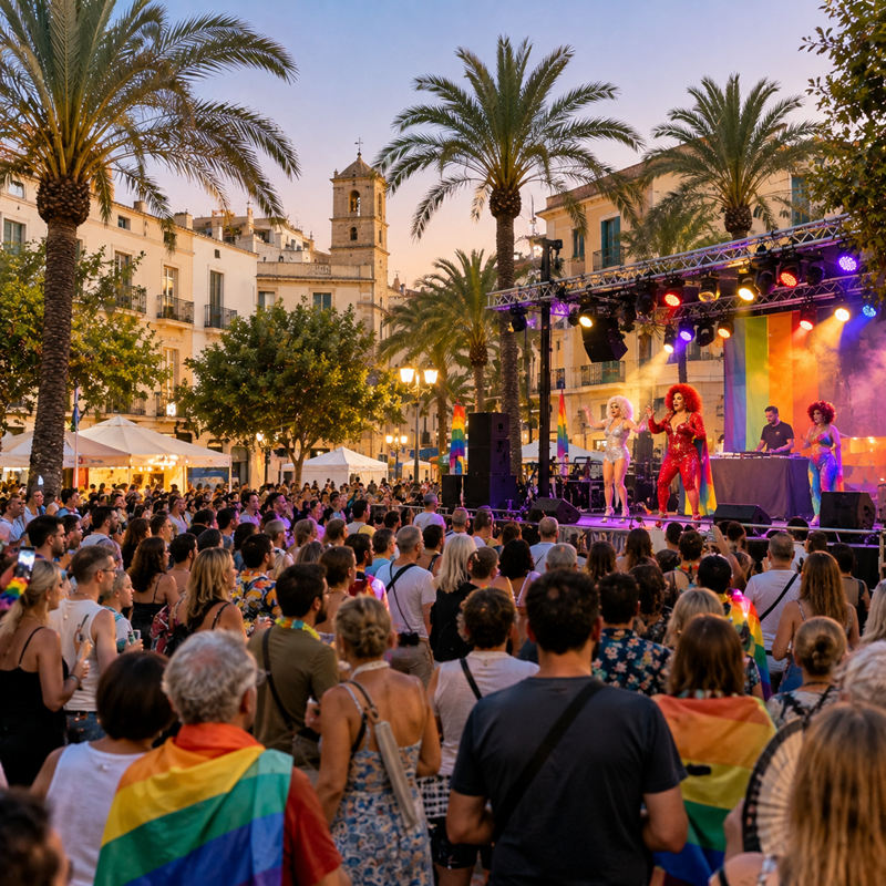 Muziekfeest op de Glorieta in Dénia