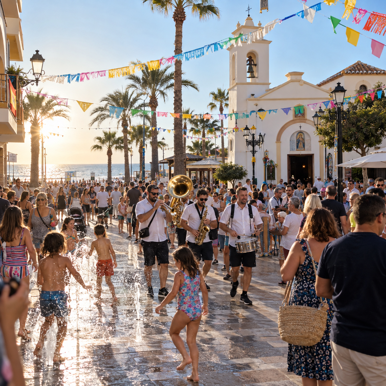 La Mata bij Torrevieja tijdens de dorpsfeesten