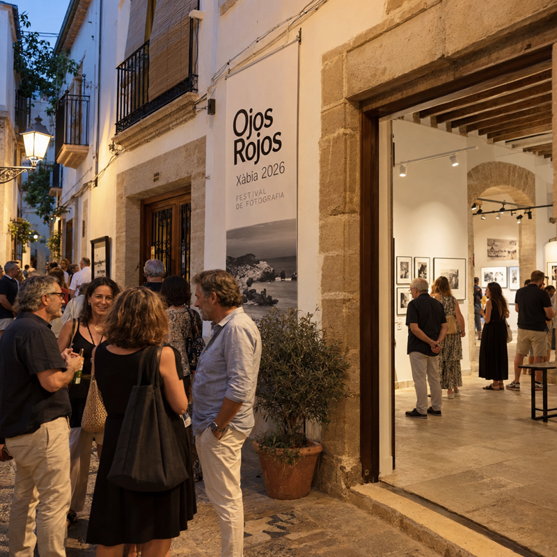 Afbeelding bij het internationale fotofestival Ojos Rojos in Jávea