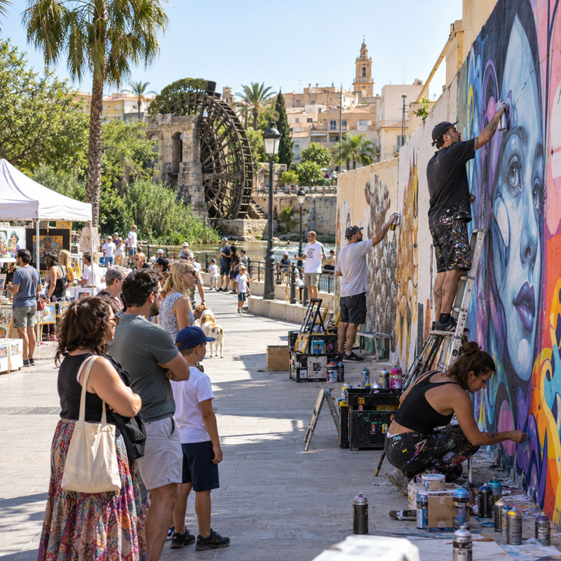 Afbeelding bij het eerste Festival de Arte Urbano, het straatkunstfestival in Rojales