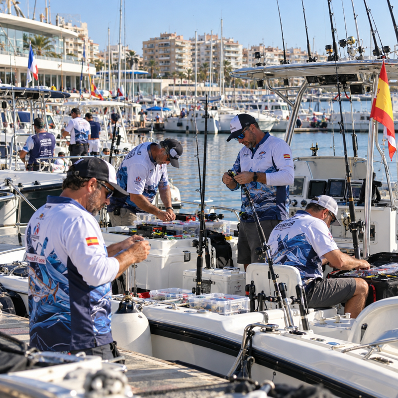 Afbeelding bij het wereldkampioenschap sportvissen vanuit boten in Torrevieja