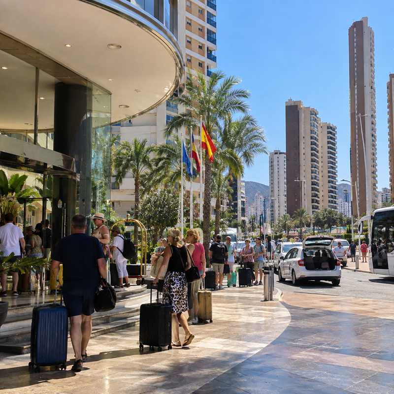 Hotel in Benidorm tijdens een periode met hoge hotelbezetting