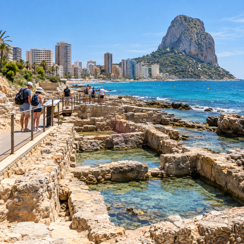 Baños de la Reina, de Romeinse vindplaats aan de kust van Calpe